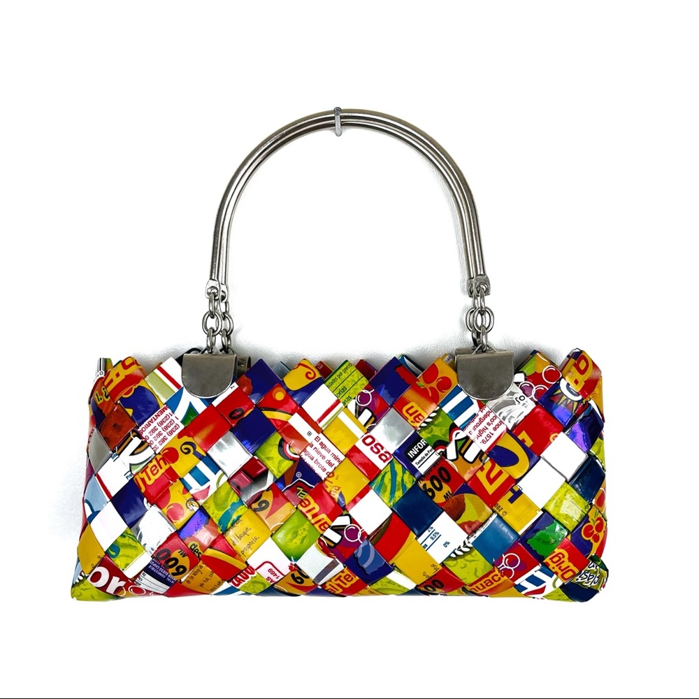 Juice box clutch purse